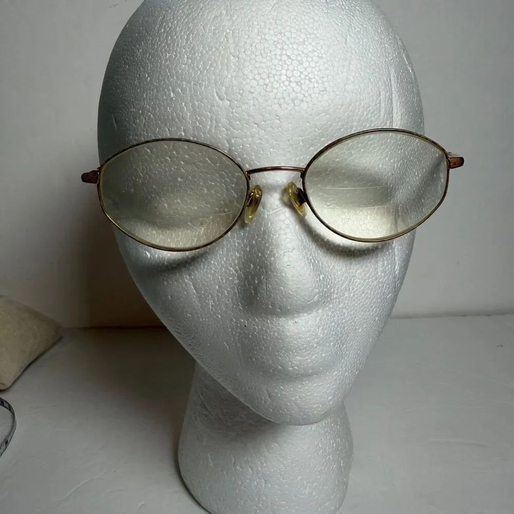 Vintage Safilo Emozioni 4238 WL47 Eyeglass Frames 51-18-130 Gold Tortoise Italy